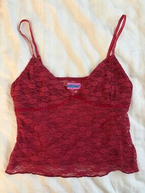 Edikted - Red Lace Tank Top